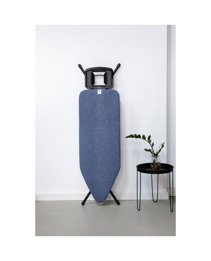 Маса за гладене brabantia c 124x45cm с масивна поставка за ютия, denim blue