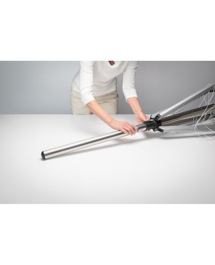 Външен простор brabantia lift-o-matic splitpole 40m, метален шип за вкопаване, metallic grey