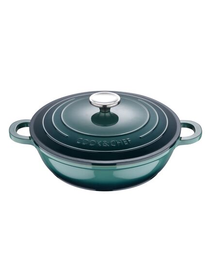 Съд за сервиране с капак bergner excalubur green 24х6.5см