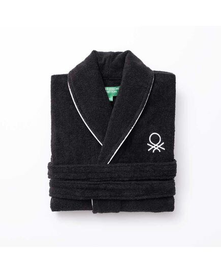 Халат за баня benetton b&w m/l черен