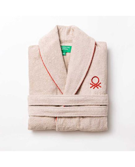 Халат за баня benetton neutral m/l бежов