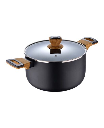 Тенджера bergner earth black 24х13.5см с капак