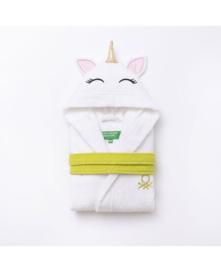 Детски халат за баня benetton rainbow unicorn 7-9 години