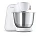 Кухненски робот bosch kitchen machine, mum5, 3d planetary mixing 1000 w, add. plastic blender, meat mincer, white - silver