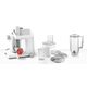 Кухненски робот bosch kitchen machine, mum5, 3d planetary mixing 1000 w, add. plastic blender, meat mincer, white - silver